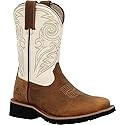 Rocky Little Kids' 8" MonoCrepe Western Boot Brown/Bone - RKW0462C, Brown/Bone