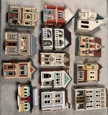 Hallmark Nostalgic Houses and Shops Keepsake Ornaments VTG Lot of 13