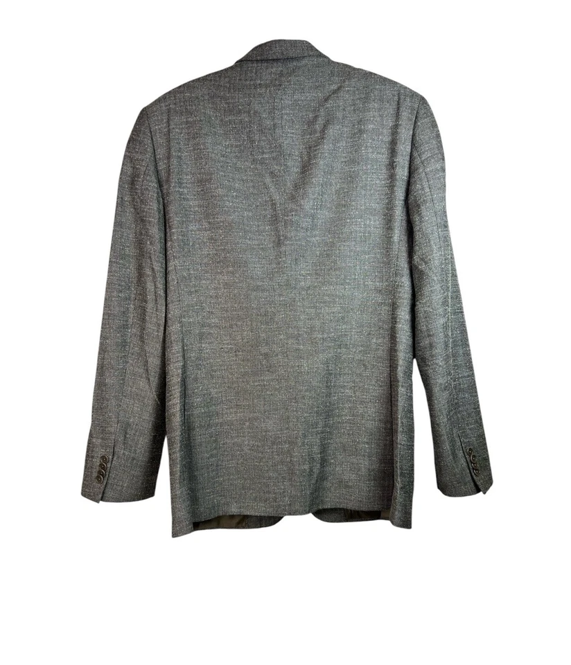 Chaqueta Blazer John Varvatos Para Hombres Marrón EE. UU. Mezcla Lana Seda Talla 42 Larga Foto 2 de 4