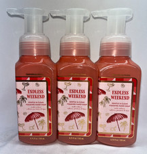3 Endless Weekend Bath Body Works Gentle Foaming Hand Soap 8.75 fl oz