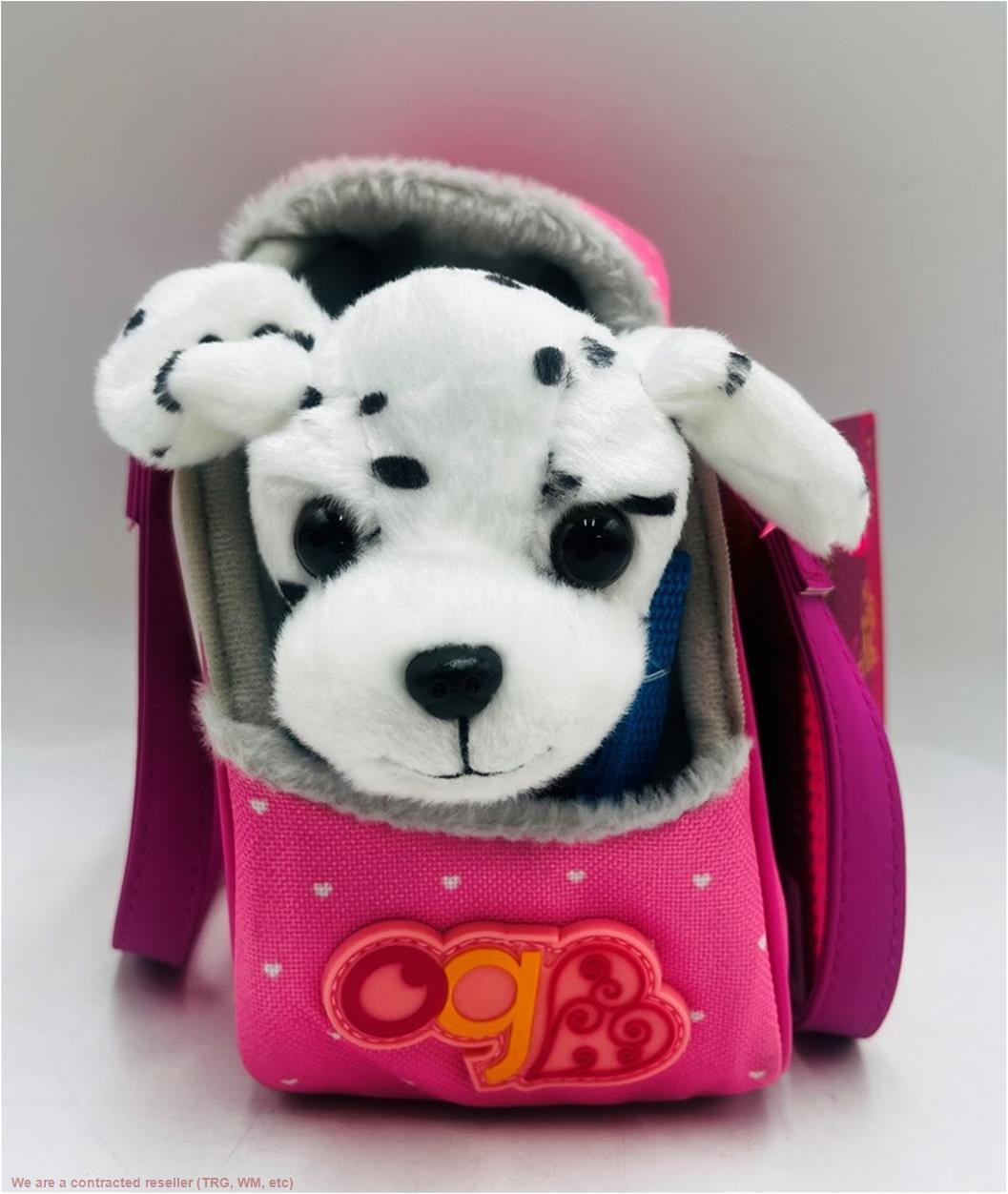 Our Generation Hop In Dog Carrier & Pet Plush Puppy Dalmatia