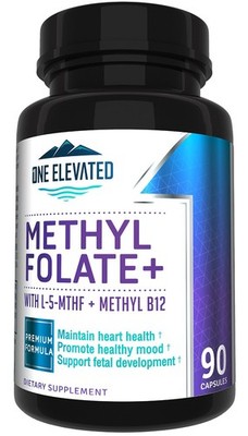 Double Strength Bioactive Methyl Folate & B12 Complex - 3 Month Supply, Max Resu