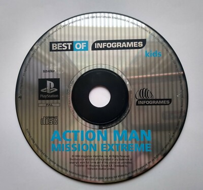 PS1 Action Man Mission Extreme nur Disc GRATIS UK P&P!