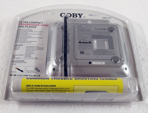 COBY DVD-211 New ULTRA COMPACT PROGRESSIVE SCAN DVD PLAYER - Picture 4 of 4