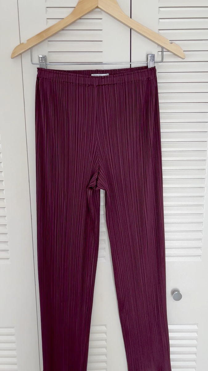 PLEATS PLEASE パープルプリーツパンツ PLEATS PLEASE パープルプリーツパンツ PLEATS PLEASE ISSEY