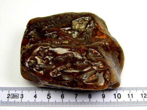 Baltic Amber Big Massive Stone 93gr. Black Brown Natural Genuine Polished 6718 - Picture 4 of 8
