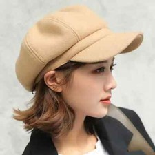 Winter Hats for Women Solid Plain Octagonal Newsboy Cap Men Ladies Casual