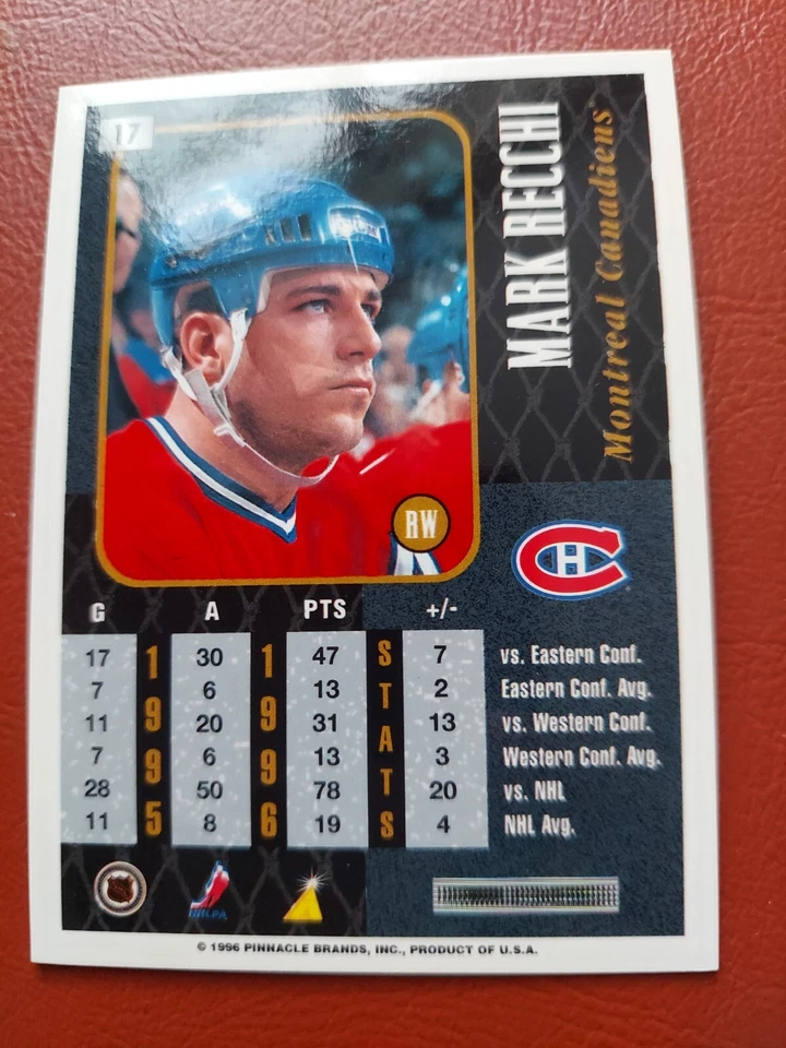 1996-97 (CANADIENS) Summit Premium #17 Mark Recchi - Image 2 of 2