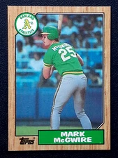 MARK McGWIRE 1987 TOPPS 87 NO 366 NRMINT+           29876