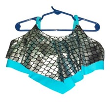 Justice Girl's Mermaid Bikini Top Size 12