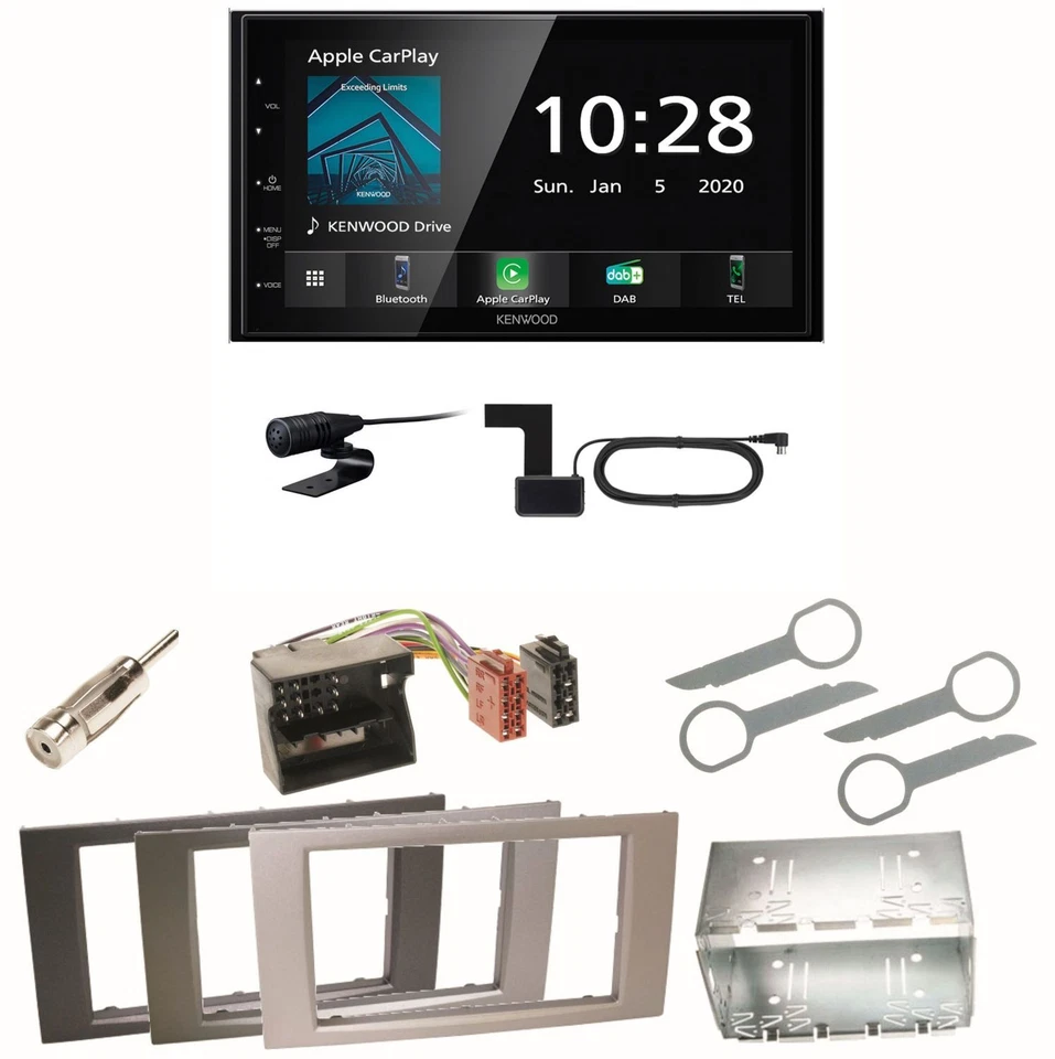 Kenwood DMX5020DABS Android Auto Einbauset für Ford Focus C-Max Fiesta Transit - Bild 1 von 1