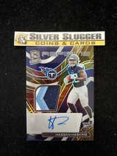 2022 Hassan Haskins Panini Spectra Aspiring Chunky Jersey Patch Auto /60 RC RPA