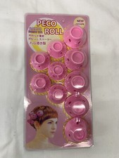 New Hair Curlers ,Peco Rolls, Soft Plastic, Set Of 10 Rollers