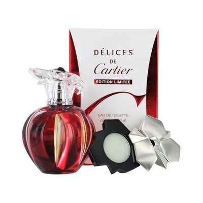 Delices de cartier ltd edition EDT 50ml spray / 1g solid perfume femme (3432240023063)