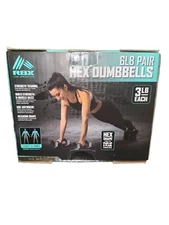 6 LB Pair Hex Dumbbell 