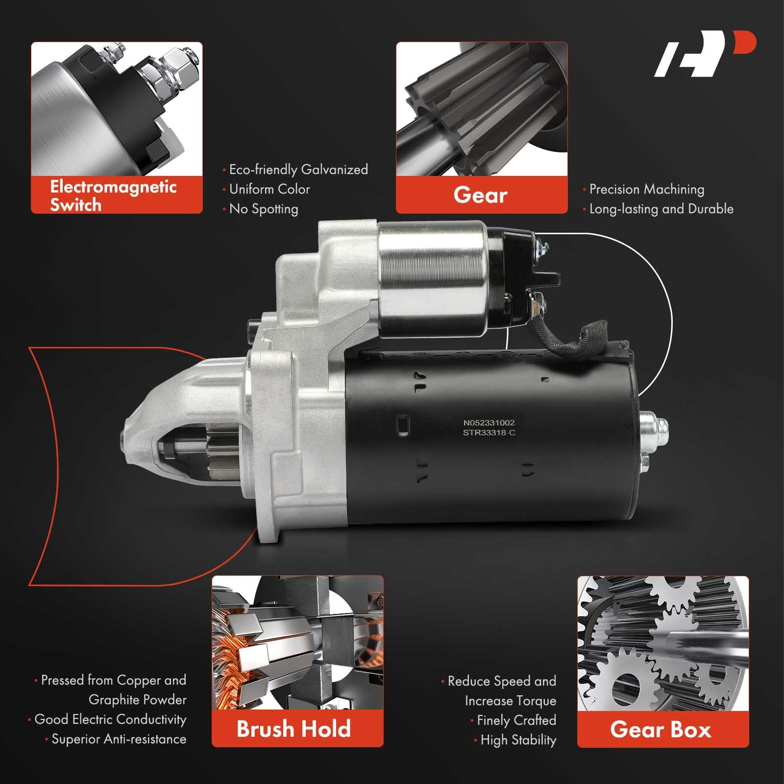 Promaster Motor A-Premium Starter Motor for Ram ProMaster 1500 14-17 ProMaster 2500 ...