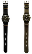 Daiso Mili Watch Olive Green and Black Set of 2 NEW Free Shipping from Japan