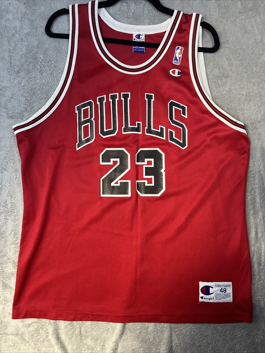【USA-vintage】champion chicago bulls 希少 Vintage 90s Michael Jordan Chicago Bulls Champion Jersey 48