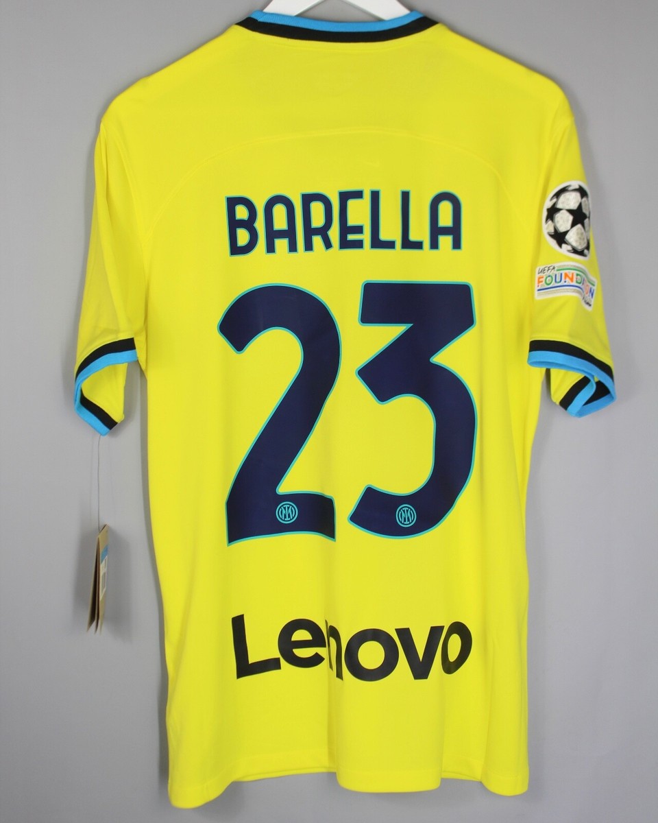 Site Maillot Inter Milan (BARELLA #23) 2022/2023 Exterieur Pas Cher