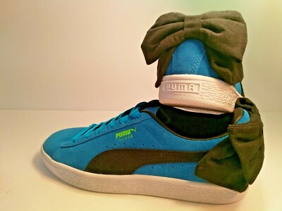 puma suede blue brown