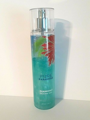 Bath & Body Works Pure Paradise Diamond Shimmer Mist 8oz Fragrance Rare