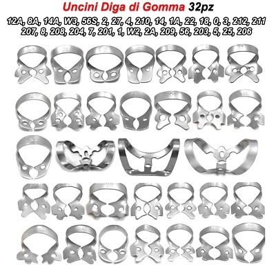 K di morsetti per diga in gomma dentale 12 pezzi ... - Aliexpress