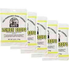 Claeys Old Fashioned Hard Candy Lemon, 6 Ounce - 5 Pack