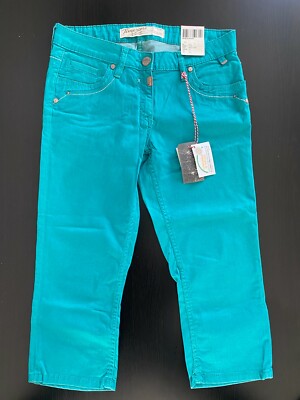 Timezone Damen Shorts TaliTZ 3/4 Hose Caprihose Gr. 28 Türkis Neu