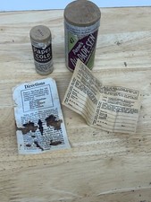 Papes Cold Compound Pair Empty Medicine Containers Hard Paper see pics vintage