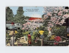 Postcard Oriental Tea Gardens Golden Gate Park San Francisco California USA