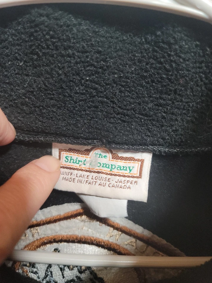 Chaleco polar negro con cremallera completa The Shirt Company talla XL Canadian Rockies Foto 3 de 4