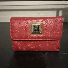 Mountain Stone Red Leather Beautiful Flower Design