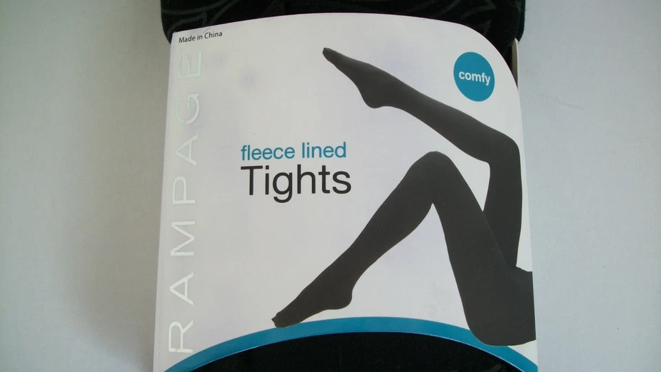 RAMPAGE ЖЕНЩИН ЧЕРНЫЕ КОЛГОТКИ ФЛИСОВАЯ ПОДКЛАДКА ОДИН РАЗМЕР ПОДХОДИТ БОЛЬШИНСТВУ - Изображение 2 из 4