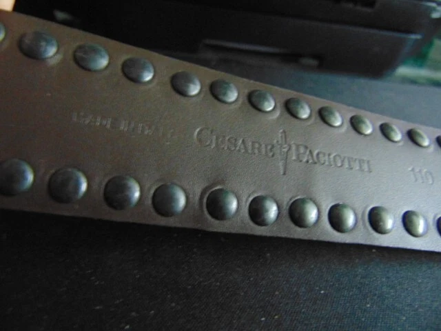 DISEÑADOR ITALIANO "CESARE PACIOTT" CINTURÓN DE CUERO NUEVO, HECHO EN ITALIA. Foto 3 de 4