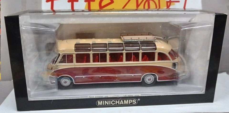 MINICHAMPS 1/43 -SETRA S8 1963 ROSSO/BEIGE  - 439 030080 - Immagine 2 di 2