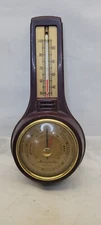VINTAGE AIRGUIDE BAROMETER THERMOMETER WEATHER STATION MID CENTURY MODERN