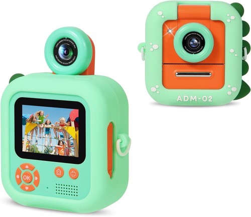 Kinderkamera Sofortbild – 2,4″ & 180° Flip Objektiv – Grün