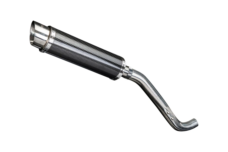 Комплект круглого углеродного глушителя выхлопной системы Triumph Tiger 1050 2006-2012 без шнуровки 14 дюймов - Изображение 4 из 4