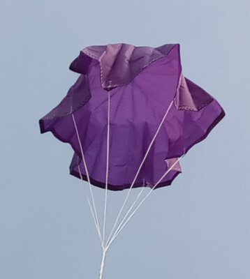 Top Flight Parachute Rip Stop Nylon 15'' Black  TOP-PAR-15 Purple