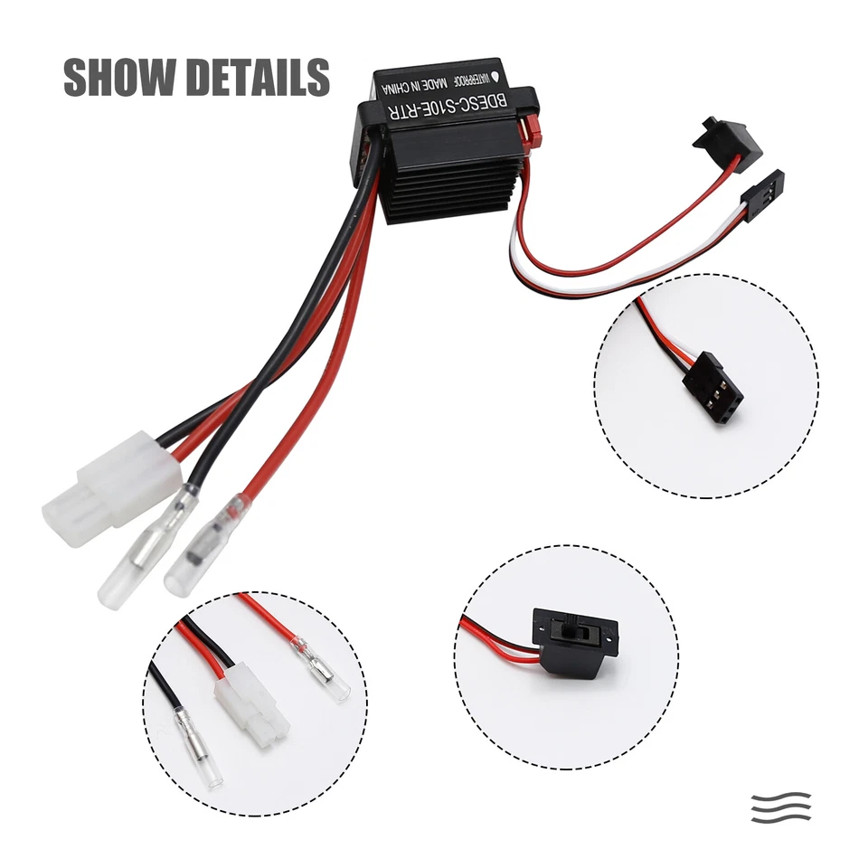 2X Controlador de velocidad cepillado impermeable de alto voltaje para motor de barco de coche radiocontrol 320A Foto 2 de 4