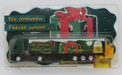 GRELL HO 1/87 TRUCK SEMI TRAILER SCANIA 164L 580 STERNQUELL BREWERIES BEER BOX