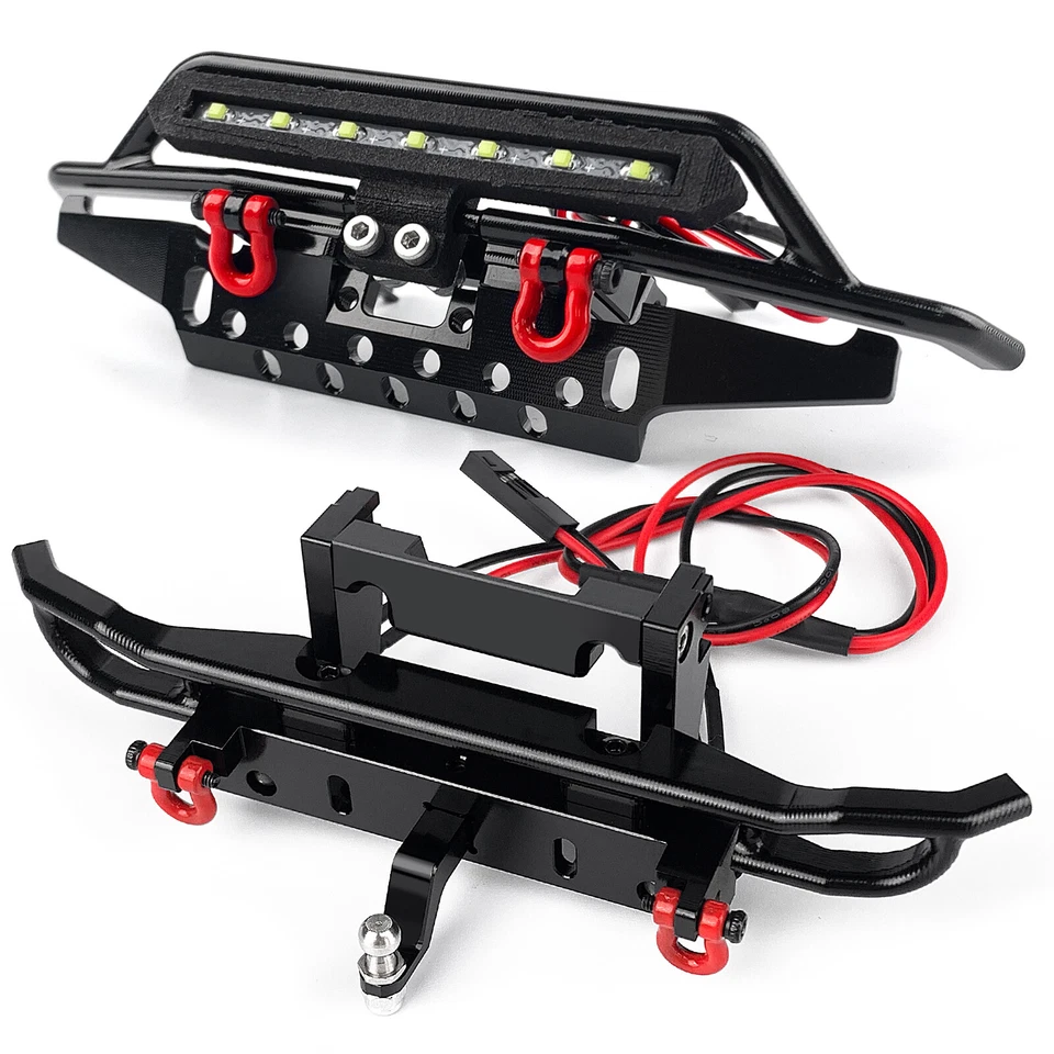 Front Rear Tube Bumper Metal Bumper Set for TRX4M Bronco Upgrade 1/18 RC Crawler - Image 3 of 4