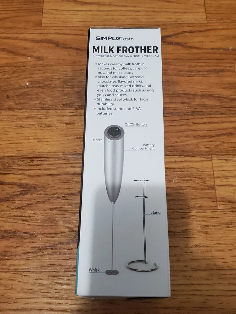 Milk Frother Handheld Battery Operated Electric Foam Maker Drink Mixer