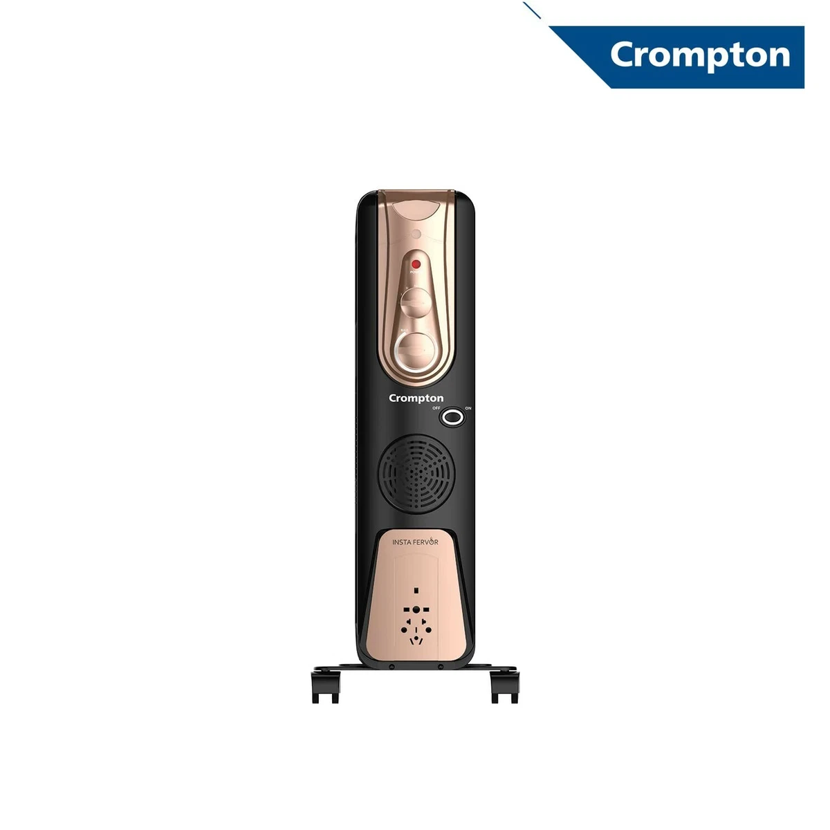 Crompton insta Ferveor 2900W Oil heater , Black Gold ACGRH-INSTAFERVE13
