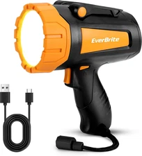 EverBrite Powerful Rechargeable Spotlight, 500lm LED Flashlight with Adjustable 
