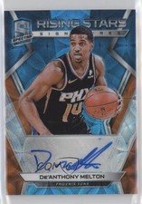 2018-19 Panini Spectra Neon Blue Prizm 1/60 De'Anthony Melton #RS-DML Auto 02ez