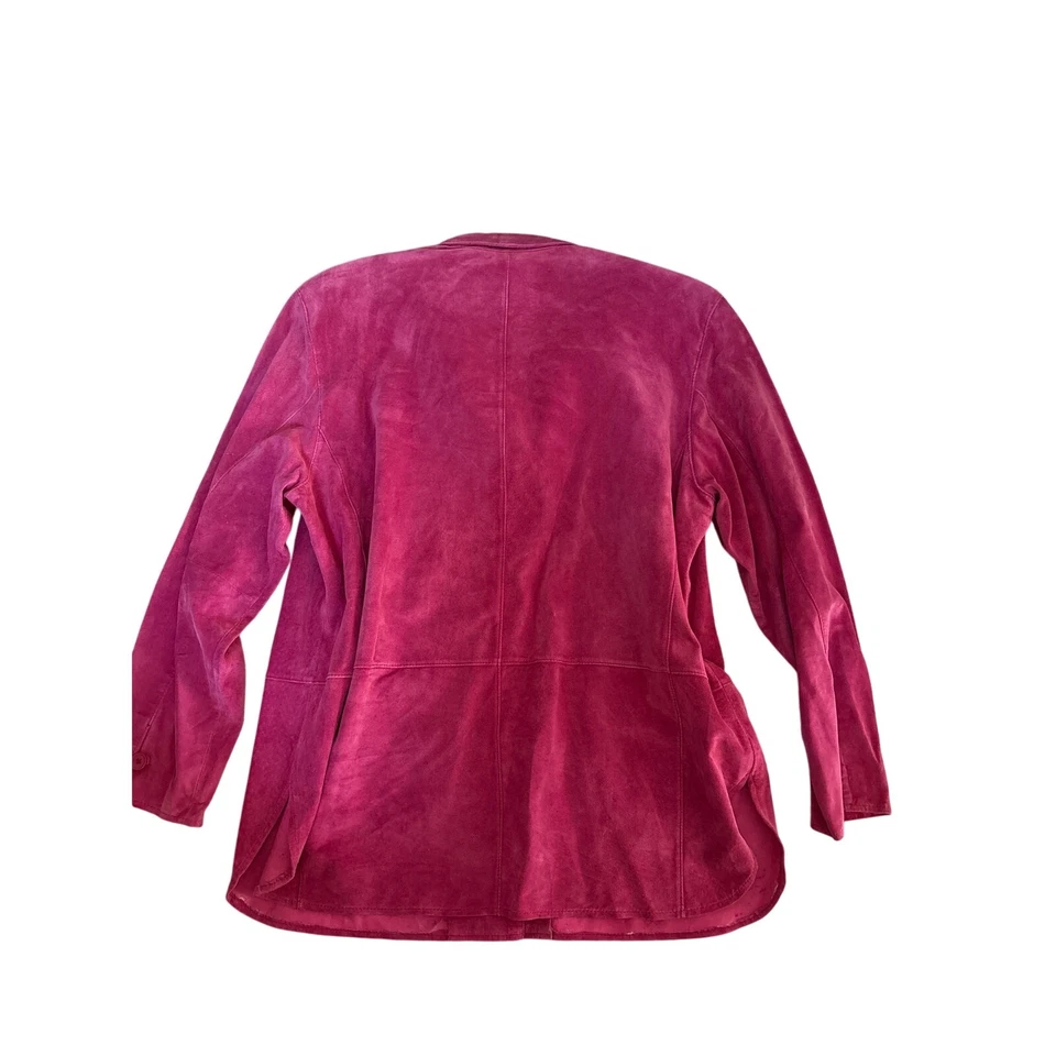 Revue Vintage Pink Suede Jacket 1X NWT Deadstock Soft - Image 3 of 3
