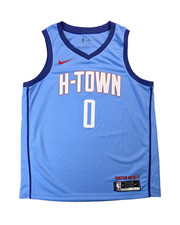 Nike NBA Houston Rockets H-Town City Edition #0 Westbrook Ed Swingman Jersey XL
