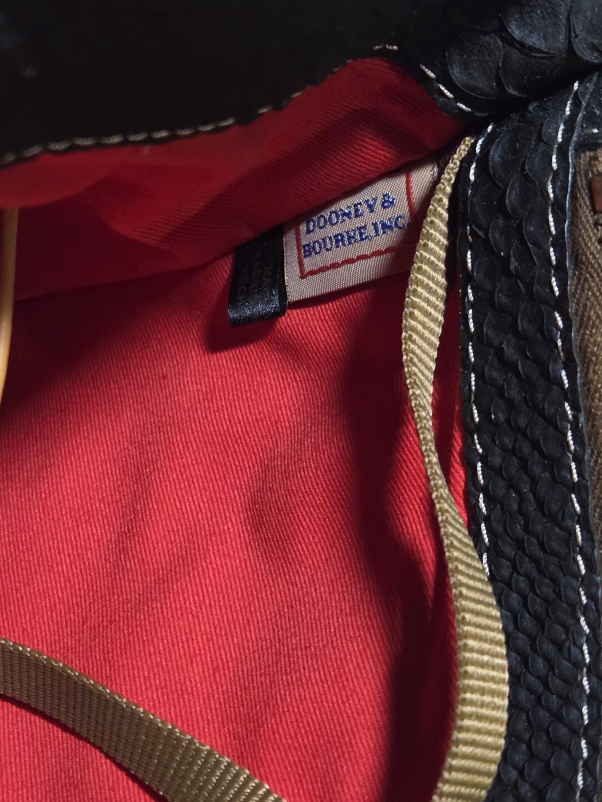 DOONEY & BOURKE BLACK PYTHON CARA - BRITISH TAN L… - image 8