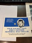 14k Solid Gold John F. Kennedy Memorial Half Dollar Small — photo 1